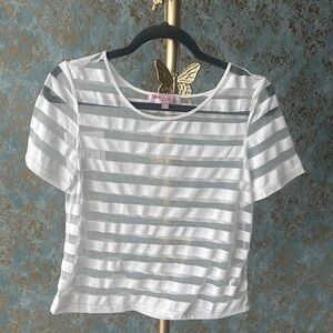ASOS White & Mesh Top 🤍